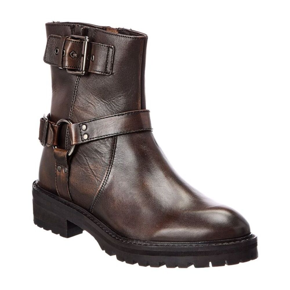 Dune London Piton Leather Boot, Brown